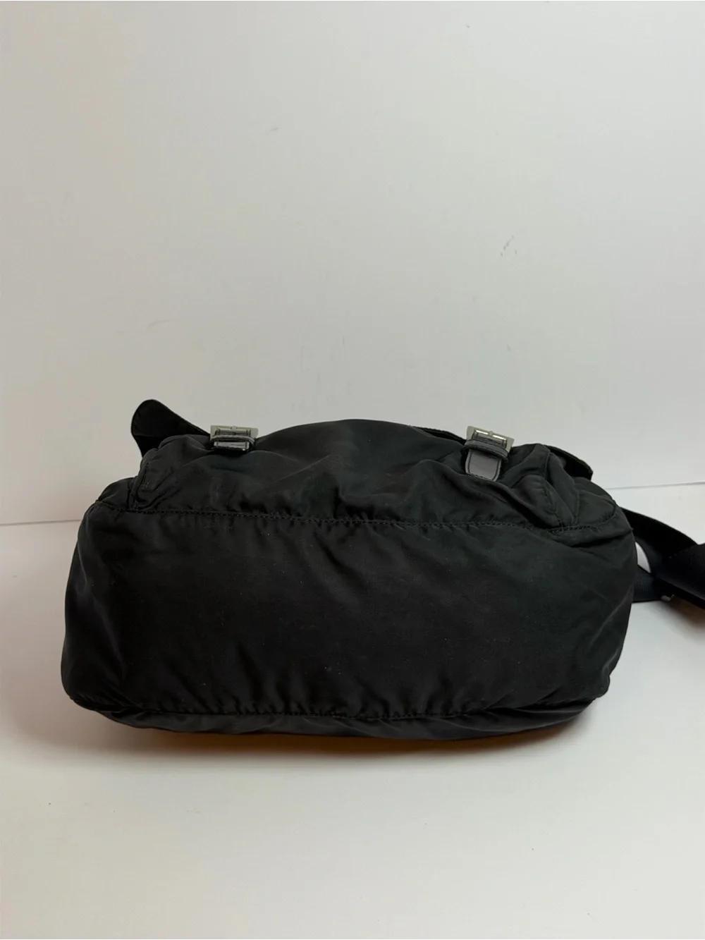 Prada Tessuto Black Nylon Messenger Bag